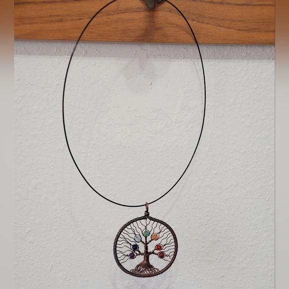 Tree Of Life 7 Chakra Necklace - Picture 3 of 5